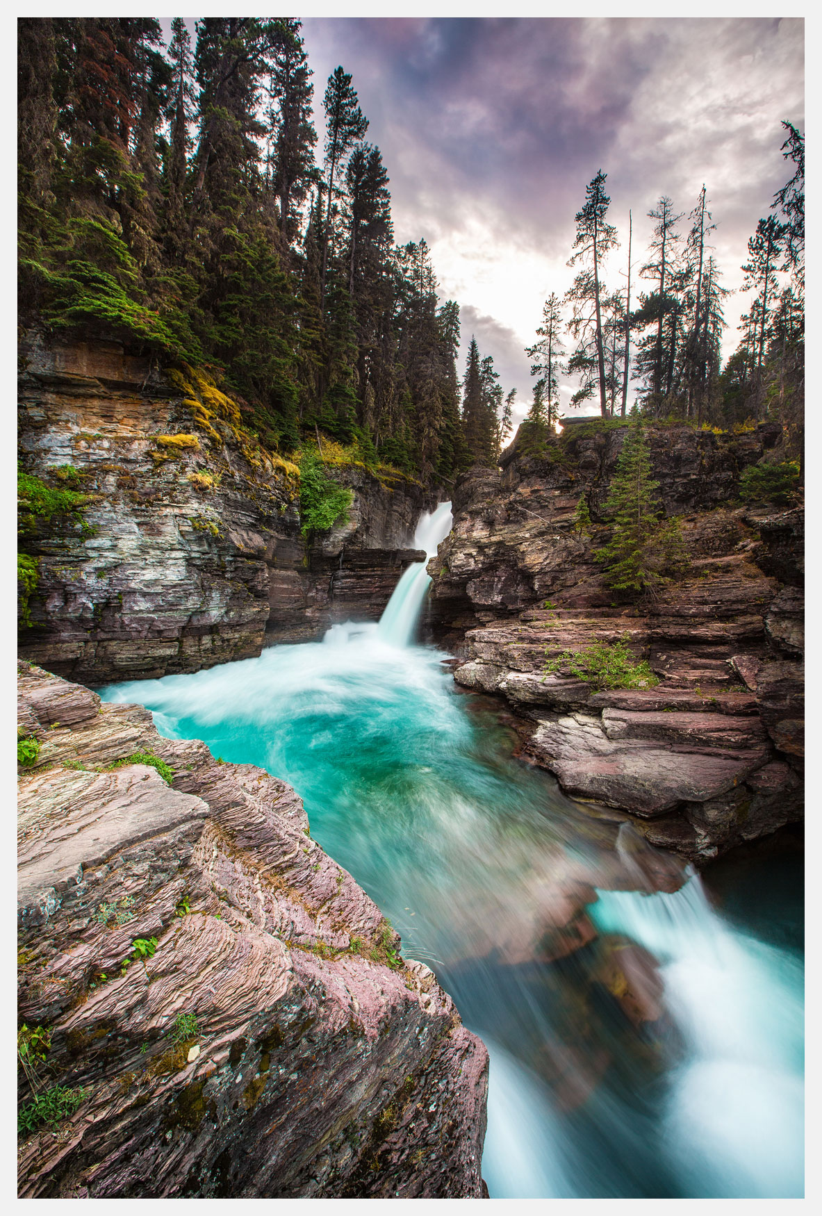 Waterfall-Glacier-National-Park-Montana